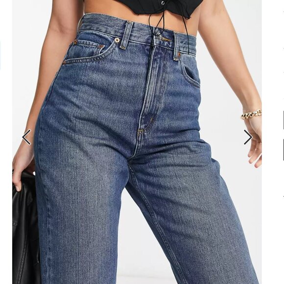ASOS Tall Mom Jean Midwash - Picture 3 of 9